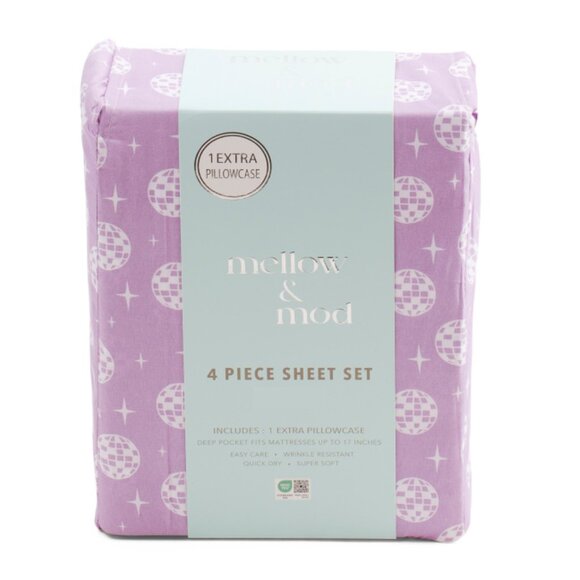 MELLOW & MOD Multi Disco Sheet Set - Picture 1 of 1